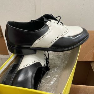 1920s Styled Black & White Donato Marrone Men’s Dress Shoe